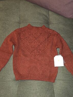 Rust Turtleneck Sweater - Baby